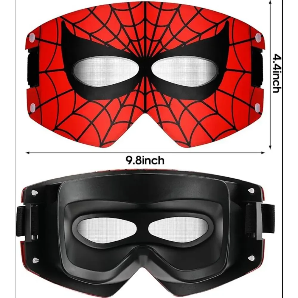 Spiderman Mask with Moving Eyes W/ Adjustable Clip for Kids/Adult/Cosplay